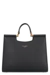 Dolce & Gabbana Small Sicily Shopping Bag In Black Leather In Black
