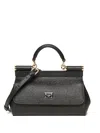 Dolce & Gabbana Small Sicily Tote Bag In Black