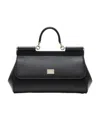 Dolce & Gabbana Small Sicily Tote Bag In Black