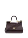 Dolce & Gabbana Women Small Sicily Tote Bag In Brown