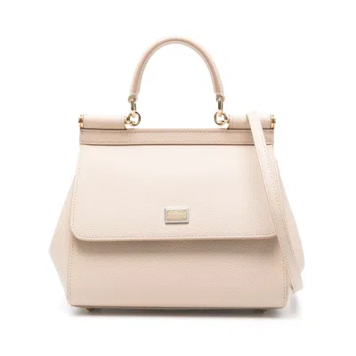 Dolce & Gabbana Medium Sicily Tote Bag In Neutral
