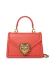 DOLCE & GABBANA SMALL SMOOTH LEATHER DEVOTION BAG