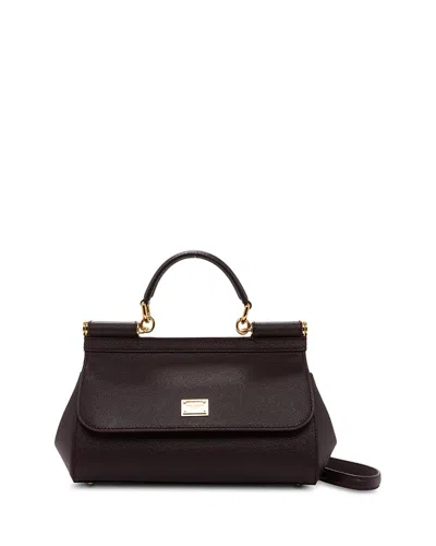 Dolce & Gabbana Small Top Handle Bag In Black