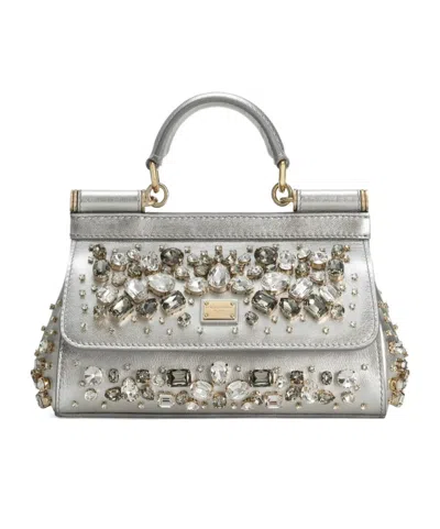 Dolce & Gabbana Small Tote Bag In Gray
