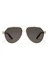 Dolce & Gabbana Slim Aviator Sunglasses In Black