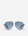 Dolce & Gabbana Pilot-frame Sunglasses In Blue