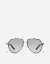 Dolce & Gabbana Pilot-frame Sunglasses In Gunmetal