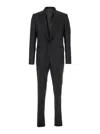 Dolce & Gabbana Black Single-breasted Suit With Peak Revers In Wool Blend Man In Black
