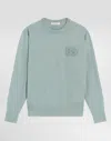 Dolce & Gabbana Smooth Cashmere Pullover In Blue