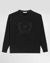 Dolce & Gabbana Smooth Knit Pullover In Black