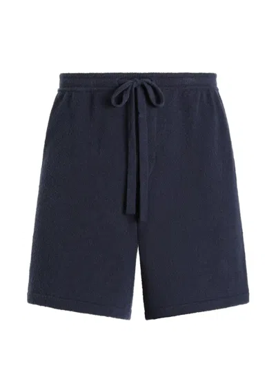 Dolce & Gabbana Smooth Knit Shorts In Blue