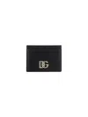 Dolce & Gabbana Smooth Leather Card Case In Nero