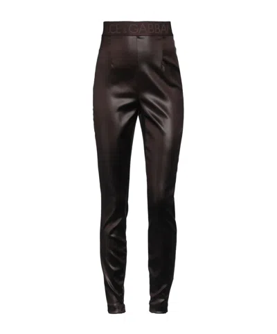 Dolce & Gabbana Smooth Stretch Leggings In Black