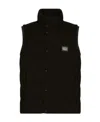 Dolce & Gabbana Logo-tag Padded Vest In Black