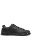 Dolce & Gabbana 'portofino' Black Low Top Sneakers With Logo Patch On The Tongue And Logo Lettering On The Side