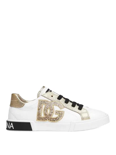 Dolce & Gabbana Kids' Sneaker Bassa In White