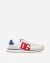 Dolce & Gabbana Cushion Low-top Sneakers Featuring Contrasting Elements In Bianco/rosso