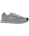 Dolce & Gabbana Man Grey Suede And Mesh Dg Aria Sneakers In Grey
