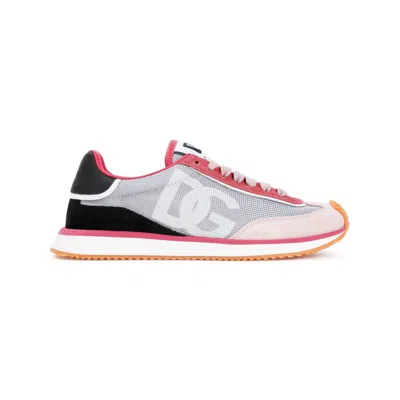 DOLCE & GABBANA DOLCE & GABBANA SNEAKER LOW TOP BASSA DRAGON GRAY PINK
