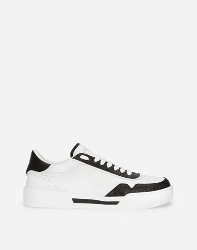 DOLCE & GABBANA CALFSKIN NEW ROMA SNEAKERS