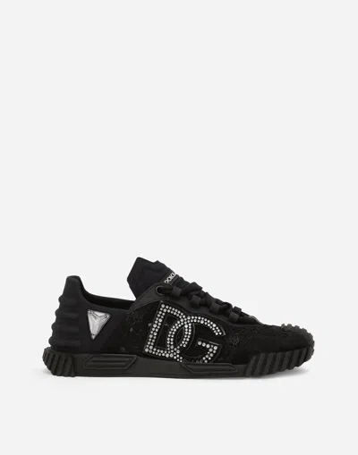 Dolce & Gabbana Lace Ns1 Sneakers In Nero