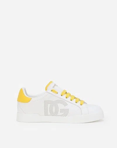 DOLCE & GABBANA CALFSKIN PORTOFINO SNEAKERS