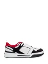 Dolce & Gabbana Leather And Mesh Sneaker In Multi