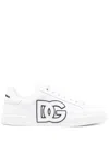 Dolce & Gabbana Canvas Sneakers With Round Toe And Rubber Sole In White