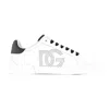 Dolce & Gabbana 'portofino Light' White Sneakers With Perforated Logo On The Side And Logo Patch On The Tongue