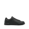 Dolce & Gabbana Portofino Light Black Sneakers With Logo Patch On The Tongue And Tonal Logo Lettering On The Heel In In Black