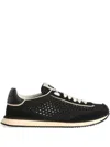 Dolce & Gabbana Dg Cushion Suede And Leather-trimmed Crocheted Sneakers