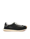 Dolce & Gabbana Dg Cushion Suede And Leather-trimmed Crocheted Sneakers