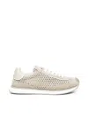 Dolce & Gabbana Leather And Fabric Low-top Sneakers