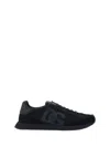 Dolce & Gabbana Low Top Sneakers Featuring Suede Accents In Black