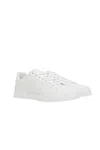 Dolce & Gabbana Women Portofino Low-top Leather Sneakers With Lateral Monogram In White