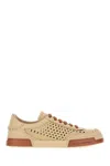 Dolce & Gabbana Cappuccino Leather Portofino Sneakers