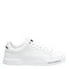 Dolce & Gabbana Leather Sneakers With Lateral Logo Patch