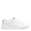 Dolce & Gabbana Leather Sneakers With Lateral Logo Patch