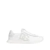 Dolce & Gabbana Cushion Sneaker In Mixed Materials Color White In White
