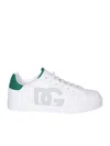 Dolce & Gabbana Calfskin Portofino Sneakers In Multi