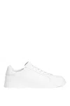 Dolce & Gabbana Portofino Calfskin White Sneakers