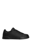 Dolce & Gabbana Portofino Light Black Sneakers With Logo Patch On The Tongue And Tonal Logo Lettering On The Heel In In Black