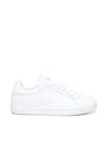 Dolce & Gabbana Portofino Calfskin White Sneakers