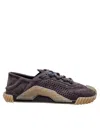 Dolce & Gabbana Ns1 Suede Sneakers Lead Grey Color In Brown