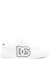 Dolce & Gabbana Canvas Sneakers With Round Toe And Rubber Sole In White