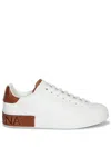Dolce & Gabbana White Leather Portofino Sneakers