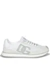 Dolce & Gabbana Portofino Calfskin Sneakers Dg Logo In White