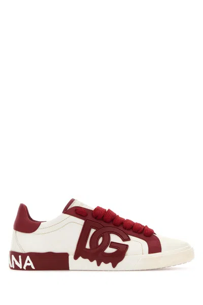 Dolce & Gabbana Sneakers-42 Nd  Male In White