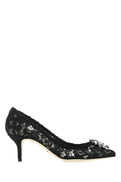 Dolce & Gabbana Bellucci Embellished Lace Pump In Multicolor