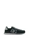 Dolce & Gabbana Multicolor Suede And Mesh Dg Aria Sneakers In Green